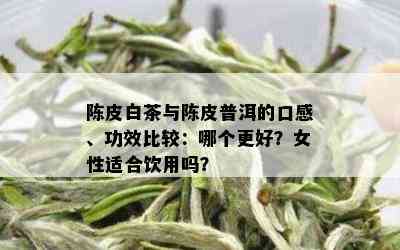 陈皮白茶与陈皮普洱的口感、功效比较：哪个更好？女性适合饮用吗？