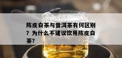 陈皮白茶与普洱茶有何区别？为什么不建议饮用陈皮白茶？