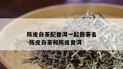 陈皮白茶配普洱一起做茶名-陈皮白茶和陈皮普洱