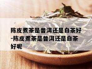 陈皮煮茶是普洱还是白茶好-陈皮煮茶是普洱还是白茶好呢