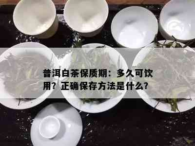 普洱白茶保质期：多久可饮用？正确保存方法是什么？