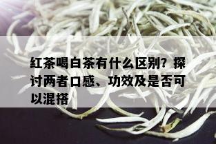 红茶喝白茶有什么区别？探讨两者口感、功效及是否可以混搭