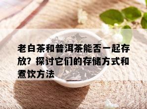 老白茶和普洱茶能否一起存放？探讨它们的存储方式和煮饮方法