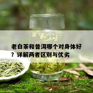 老白茶和普洱哪个对身体好？详解两者区别与优劣