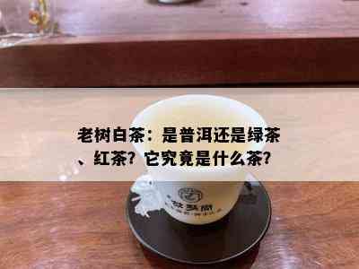 老树白茶：是普洱还是绿茶、红茶？它究竟是什么茶？