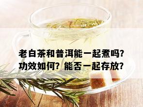 老白茶和普洱能一起煮吗？功效如何？能否一起存放？