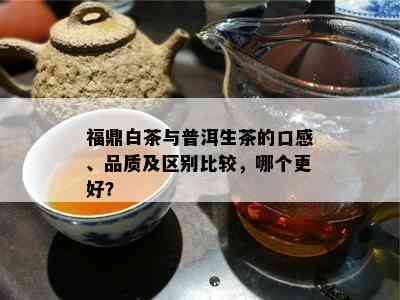 福鼎白茶与普洱生茶的口感、品质及区别比较，哪个更好？