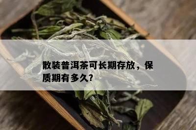 散装普洱茶可长期存放，保质期有多久？