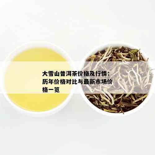 大雪山普洱茶价格及行情：历年价格对比与最新市场价格一览