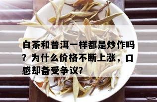 白茶和普洱一样都是炒作吗？为什么价格不断上涨，口感却备受争议？