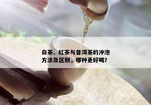 白茶、红茶与普洱茶的冲泡方法及区别，哪种更好喝？