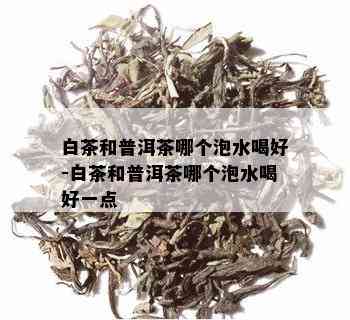 白茶和普洱茶哪个泡水喝好-白茶和普洱茶哪个泡水喝好一点