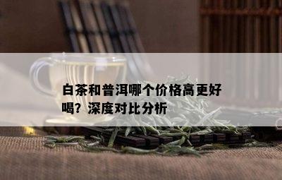 白茶和普洱哪个价格高更好喝？深度对比分析