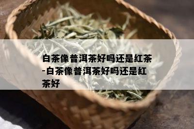 白茶像普洱茶好吗还是红茶-白茶像普洱茶好吗还是红茶好