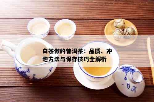 白茶做的普洱茶：品质、冲泡方法与保存技巧全解析