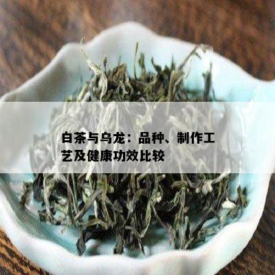 白茶与乌龙：品种、制作工艺及健康功效比较