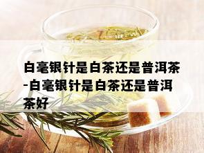 白毫银针是白茶还是普洱茶-白毫银针是白茶还是普洱茶好