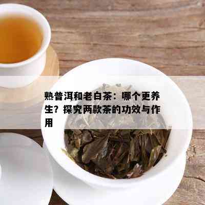 熟普洱和老白茶：哪个更养生？探究两款茶的功效与作用