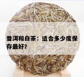 普洱和白茶：适合多少度保存更好？