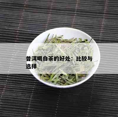 普洱喝白茶的好处：比较与选择