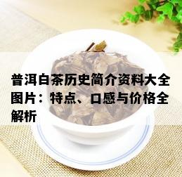 普洱白茶历史简介资料大全图片：特点、口感与价格全解析