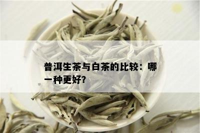 普洱生茶与白茶的比较：哪一种更好？