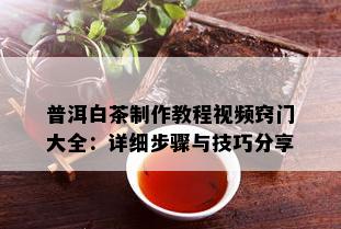 普洱白茶制作教程视频窍门大全：详细步骤与技巧分享