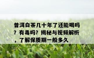 普洱白茶几十年了还能喝吗？有吗？揭秘与视频解析，了解保质期一般多久