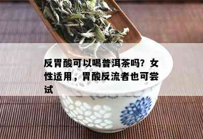 反胃酸可以喝普洱茶吗？女性适用，胃酸反流者也可尝试