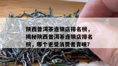 陕西普洱茶连锁店排名榜，揭秘陕西普洱茶连锁店排名榜，哪个更受消费者青睐？