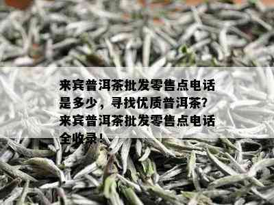 来宾普洱茶批发零售点电话是多少，寻找优质普洱茶？来宾普洱茶批发零售点电话全收录！