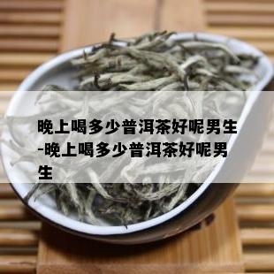 晚上喝多少普洱茶好呢男生-晚上喝多少普洱茶好呢男生