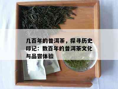 几百年的普洱茶，探寻历史印记：数百年的普洱茶文化与品尝体验