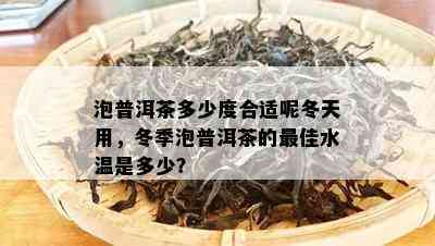 泡普洱茶多少度合适呢冬天用，冬季泡普洱茶的更佳水温是多少？