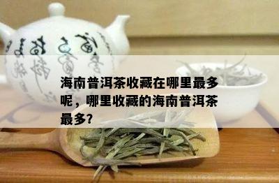 海南普洱茶收藏在哪里最多呢，哪里收藏的海南普洱茶最多？