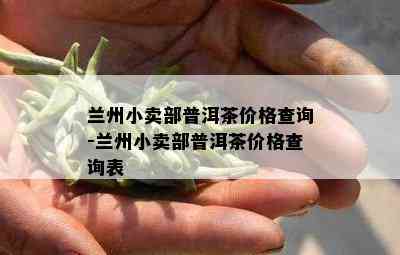 兰州小卖部普洱茶价格查询-兰州小卖部普洱茶价格查询表