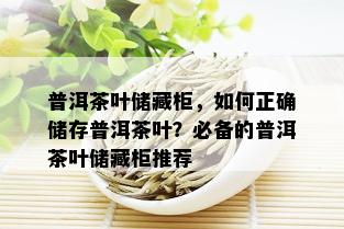 普洱茶叶储藏柜，如何正确储存普洱茶叶？必备的普洱茶叶储藏柜推荐