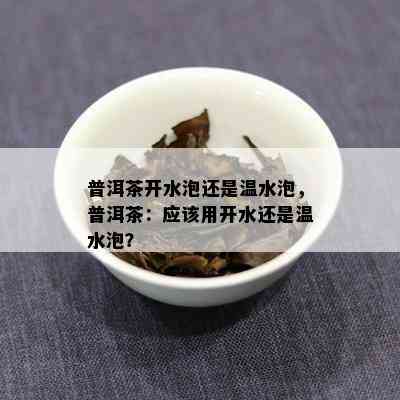 普洱茶开水泡还是温水泡，普洱茶：应该用开水还是温水泡？