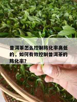 普洱茶怎么控制陈化率高低的，如何有效控制普洱茶的陈化率？