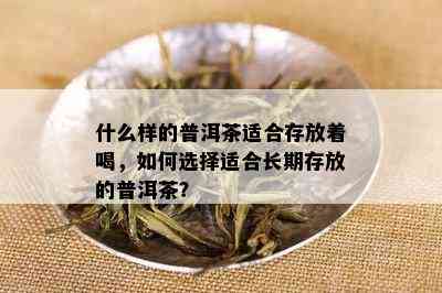什么样的普洱茶适合存放着喝，如何选择适合长期存放的普洱茶？