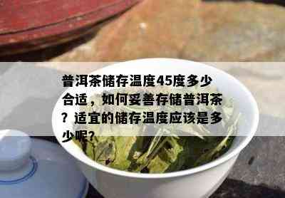 普洱茶储存温度45度多少合适，如何妥善存储普洱茶？适宜的储存温度应该是多少呢？