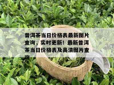 普洱茶当日价格表最新图片查询，实时更新！最新普洱茶当日价格表及高清图片查询