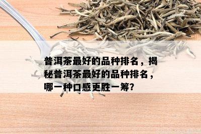 普洱茶更好的品种排名，揭秘普洱茶更好的品种排名，哪一种口感更胜一筹？