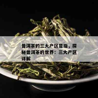 普洱茶的三大产区是指，探秘普洱茶的世界：三大产区详解