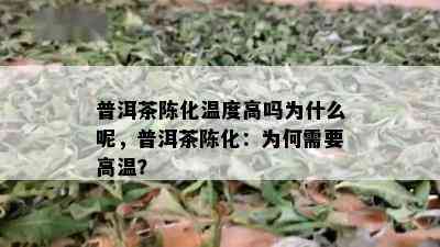 普洱茶陈化温度高吗为什么呢，普洱茶陈化：为何需要高温？