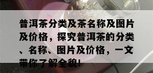 普洱茶分类及茶名称及图片及价格，探究普洱茶的分类、名称、图片及价格，一文带你了解全貌！