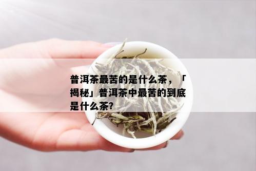 普洱茶最苦的是什么茶，「揭秘」普洱茶中最苦的到底是什么茶？