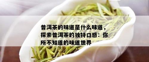 普洱茶的味道是什么味道，探索普洱茶的独特口感：你所不知道的味道世界