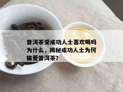 普洱茶受成功人士喜欢喝吗为什么，揭秘成功人士为何偏爱普洱茶？