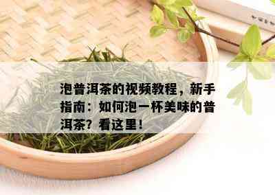 泡普洱茶的视频教程，新手指南：如何泡一杯美味的普洱茶？看这里！